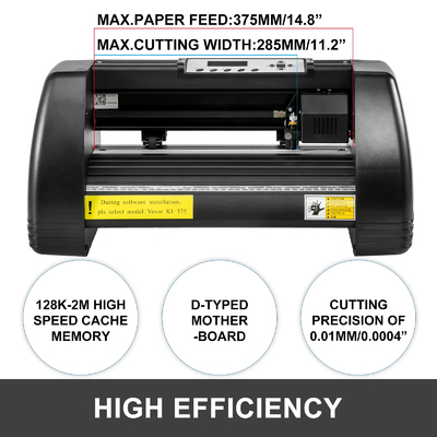 KI-375 375mm Inkjet Plotter Printer USB Cutting Plotter / Pattern Cutting Plotter